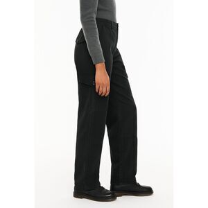 Wilfred Free Black Cargo Pants Women Size 6 Modern Utility Straight Leg Twill